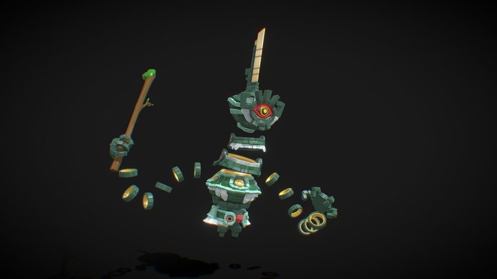 Tears of the Kingdom Construct Soldier 1 3D Model