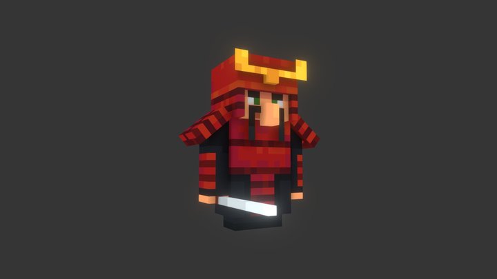 Mini Samurai 3D Model