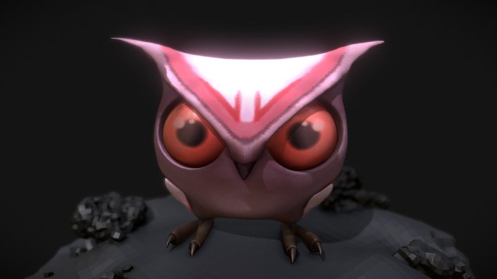 Owl alone 3D Model