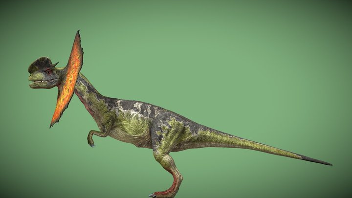 Jurassic Park Dilophosaurus – Modello 3D gratuito STL
