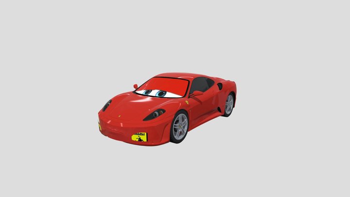 Michael Schumacher Ferrari 3D Model