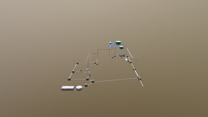 projeto hidrossanitário cristina 3d final 3D Model