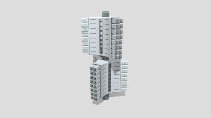 Sci-fi Apartment v2 004 3D Model