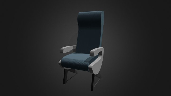 Airline seat 3D Model