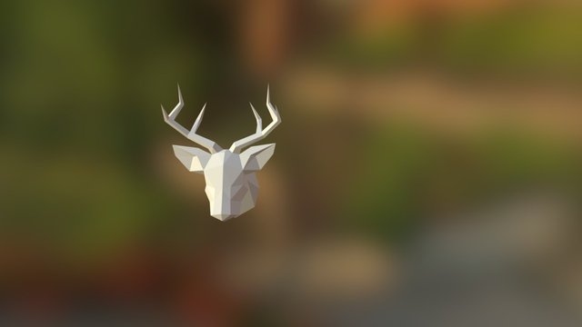 Trophé Cerf 3D Model