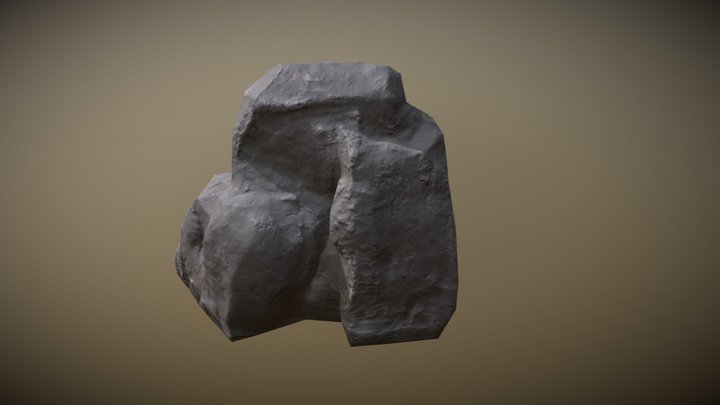 Stylized Rock 3D Model