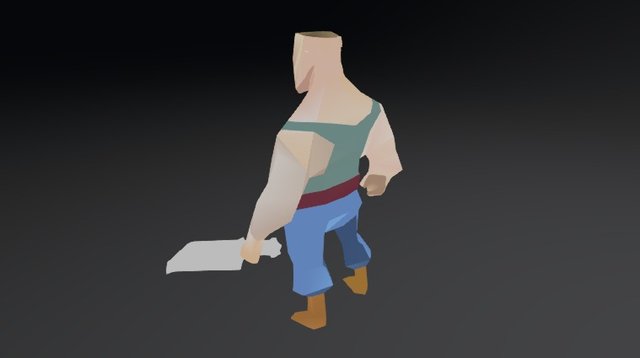 LOW POLY CHARACTOR 3D Model