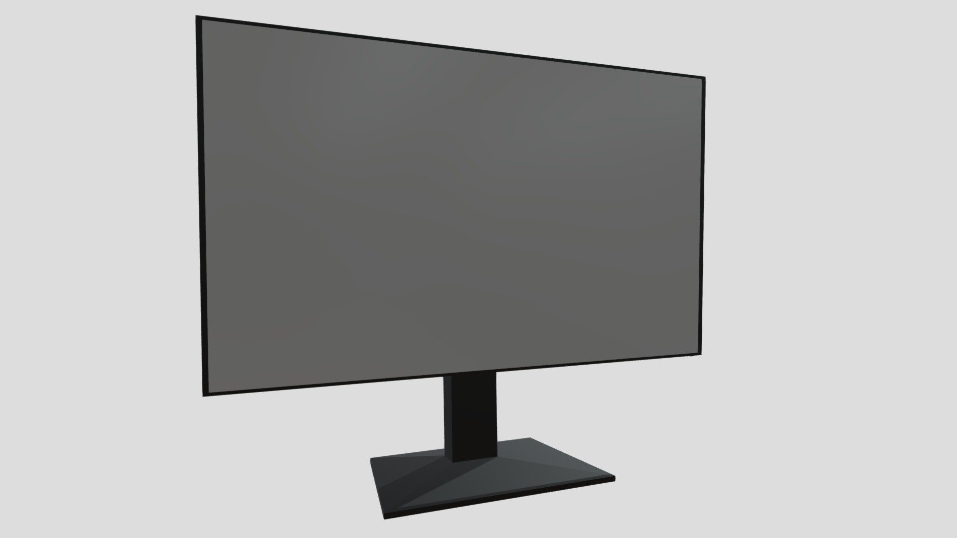 PC Computer Monitor Low Poly 3D model by adibrahmasta (adi.v2