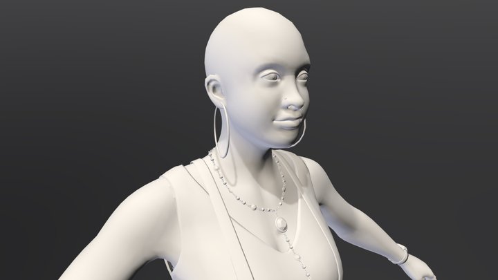 Realtime Character PolyCount Test 3D Model