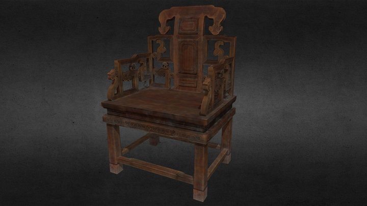 mahogany chair 3D Model
