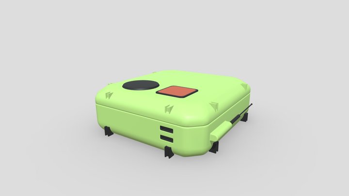 Futuristic Container 3D Model
