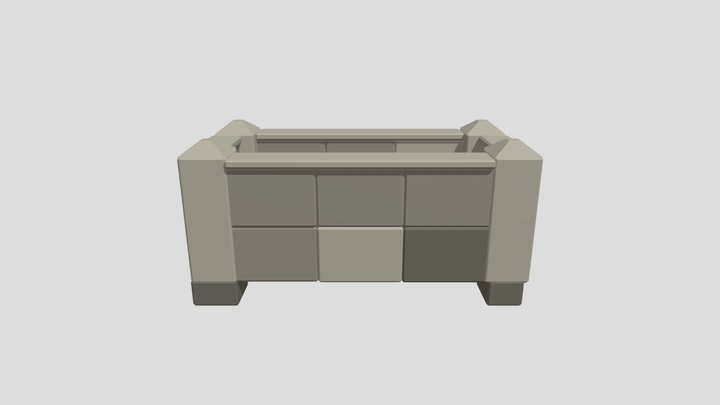 Water Trough - Low Poly Medieval, CC0