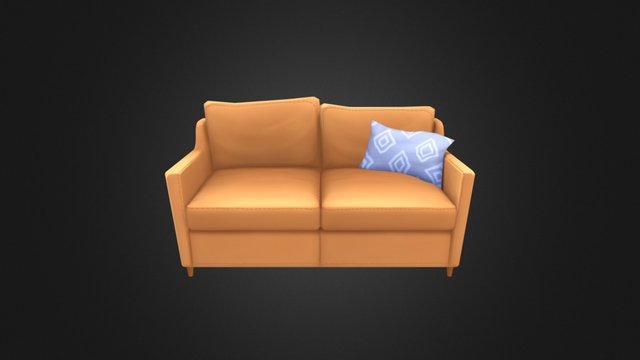Sofa&Pillow 3D Model