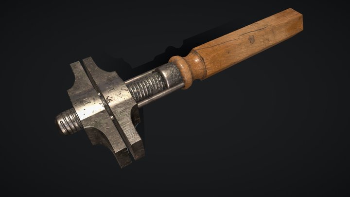 Old French Wrench - GAP Tool Assignment 3D Model