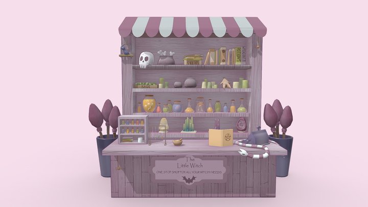 Little Witch Store 3D Model