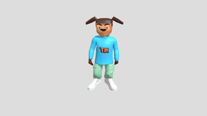 Тимоха Шалун Новый (Rigged) 3D Model