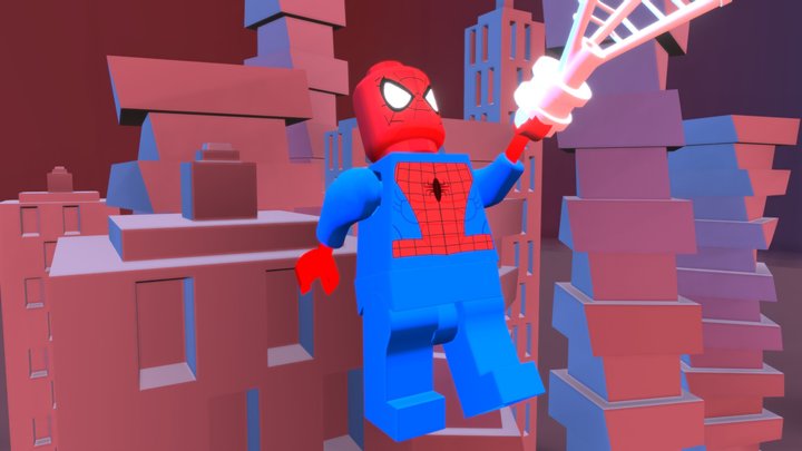 Lego Spiderman 3D Model