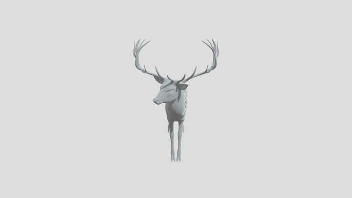 Rothirsch 3D Model