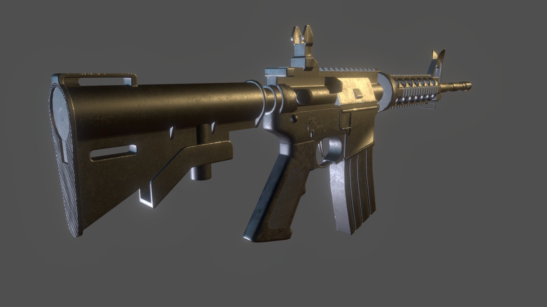 M4A1 - Download Free 3D model by William Wilkie (@wewillywilkie) .