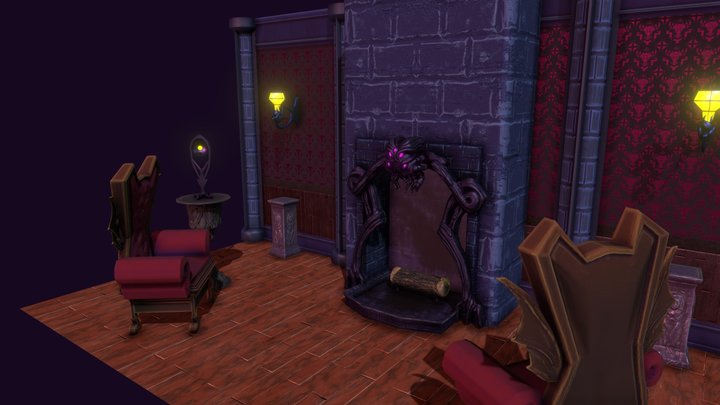 Call of the Void: Fire Place 3D Model