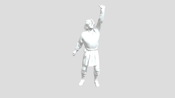 Ryan Wuper Statue 3D Model