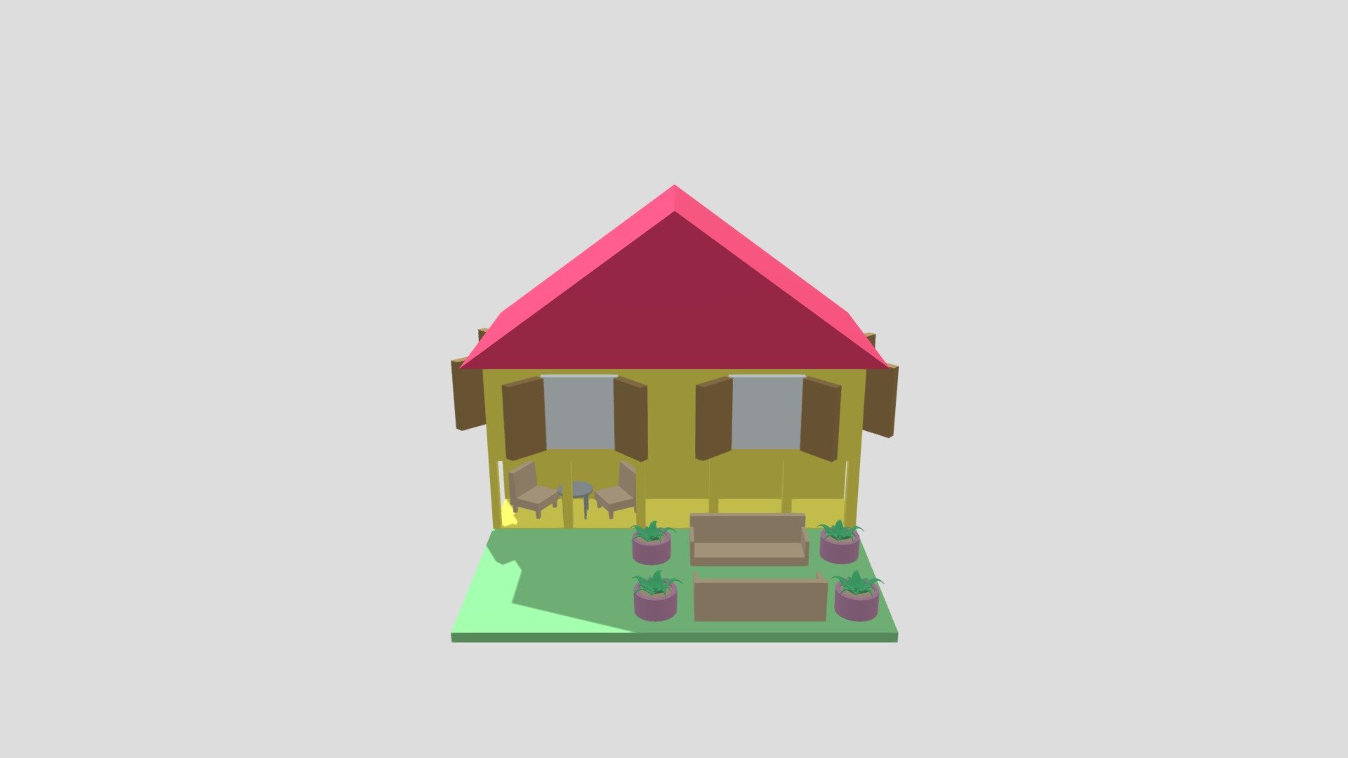 Casa con cortile