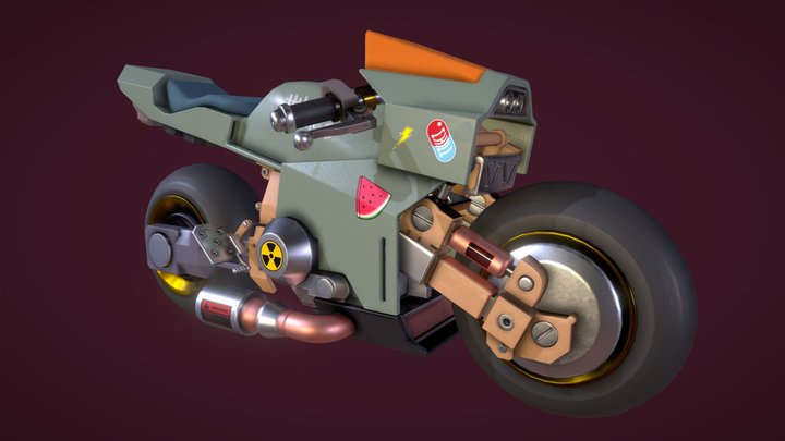 Cyber Bike 3D Model