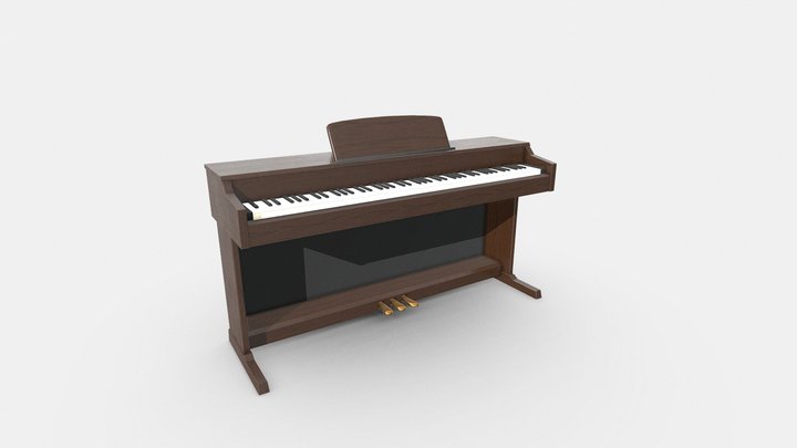 Digital Piano 3D Model