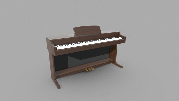 Digital Piano 3D Model