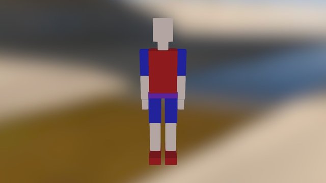 Lopoly dude1 3D Model
