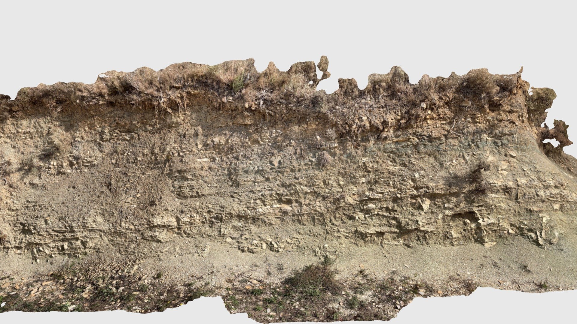 Affleurement sur le Chemin des vignerons