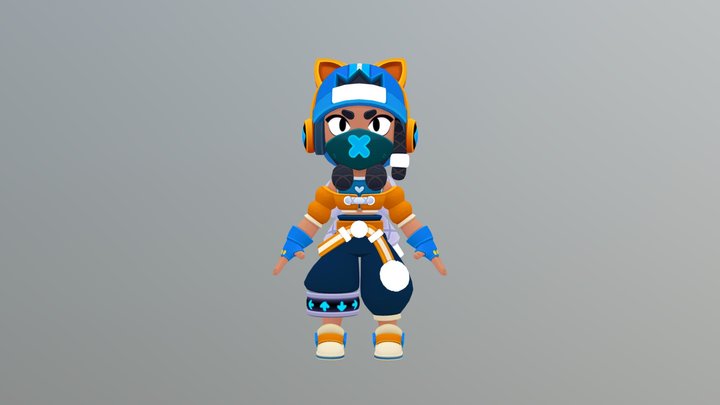 Dance Dance Mina - Brawl Stars 3D Model 3D Model