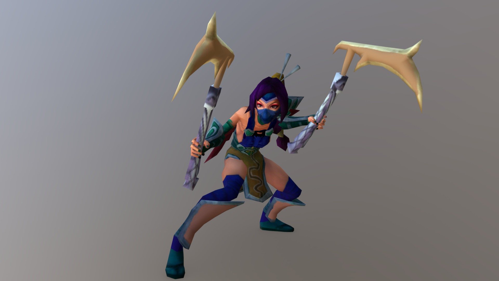 K/DA Akali [OLD] - 3D model by iVesha (@veshapejovic) [2bafeda] - Sketchfab