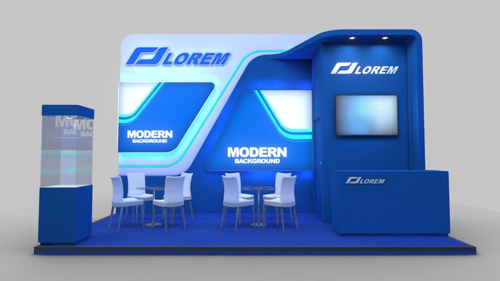EXHIBITION STAND LBR 3D Model