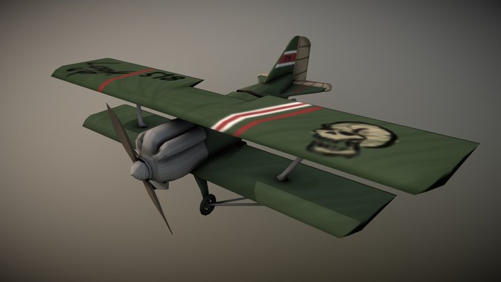 Rustairborn plane DAE 3D Model