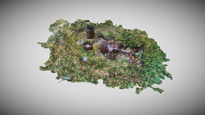 Finnish Border Guard rubbish pit 3D Model