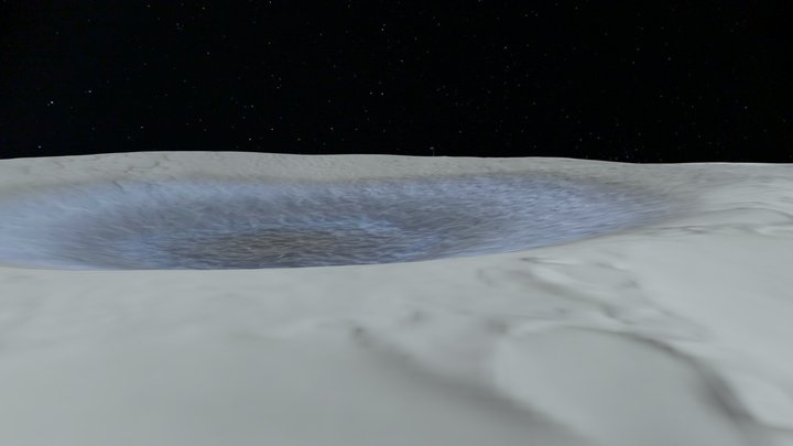 Schackleton crater 3D Model