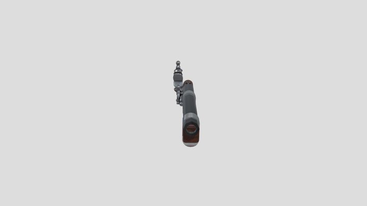 Flintlock Pistol 3D Model