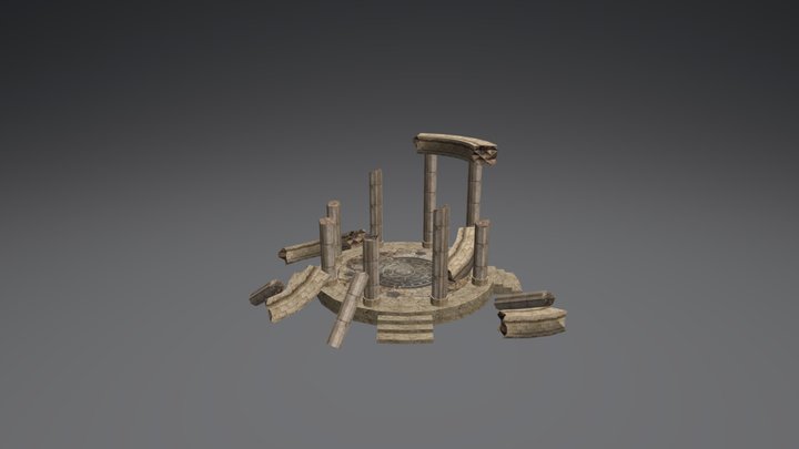 Medieval Ruin Tample 3D Model