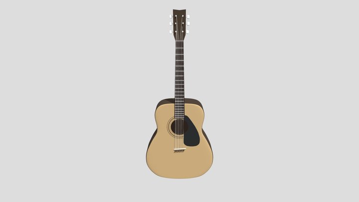 Acoustic Guitar 3D Model