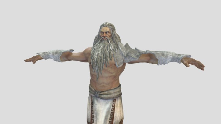 Zeus - God Of War 3 3D Model