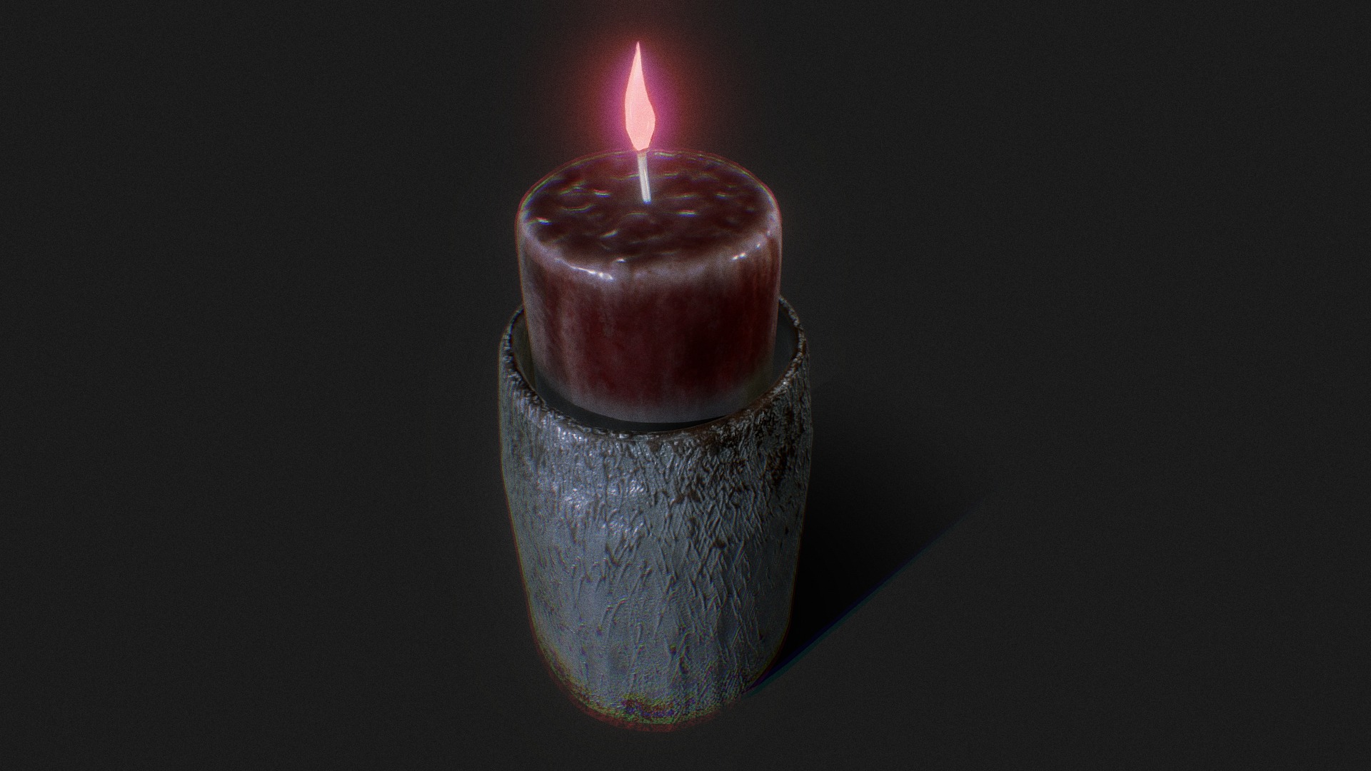 3D model Tryout Candle - This is a 3D model of the Tryout Candle. The 3D model is about a candle in a glass jar.