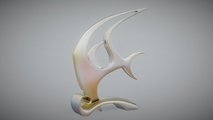 Fish Shaped Ornament 3D Model