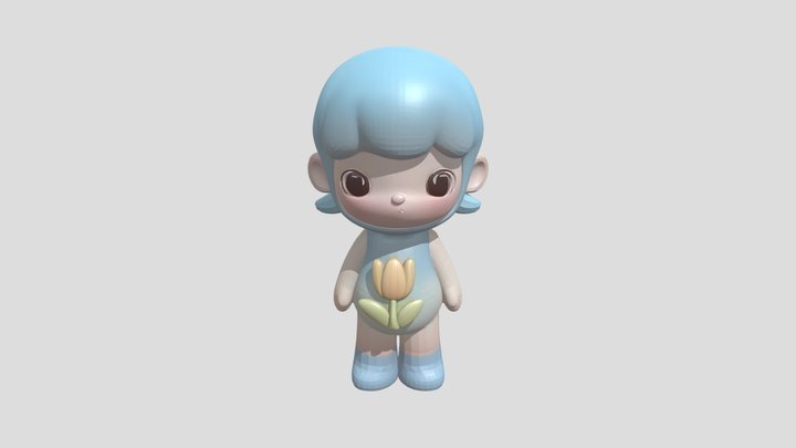 蓝郁郁 3D Model