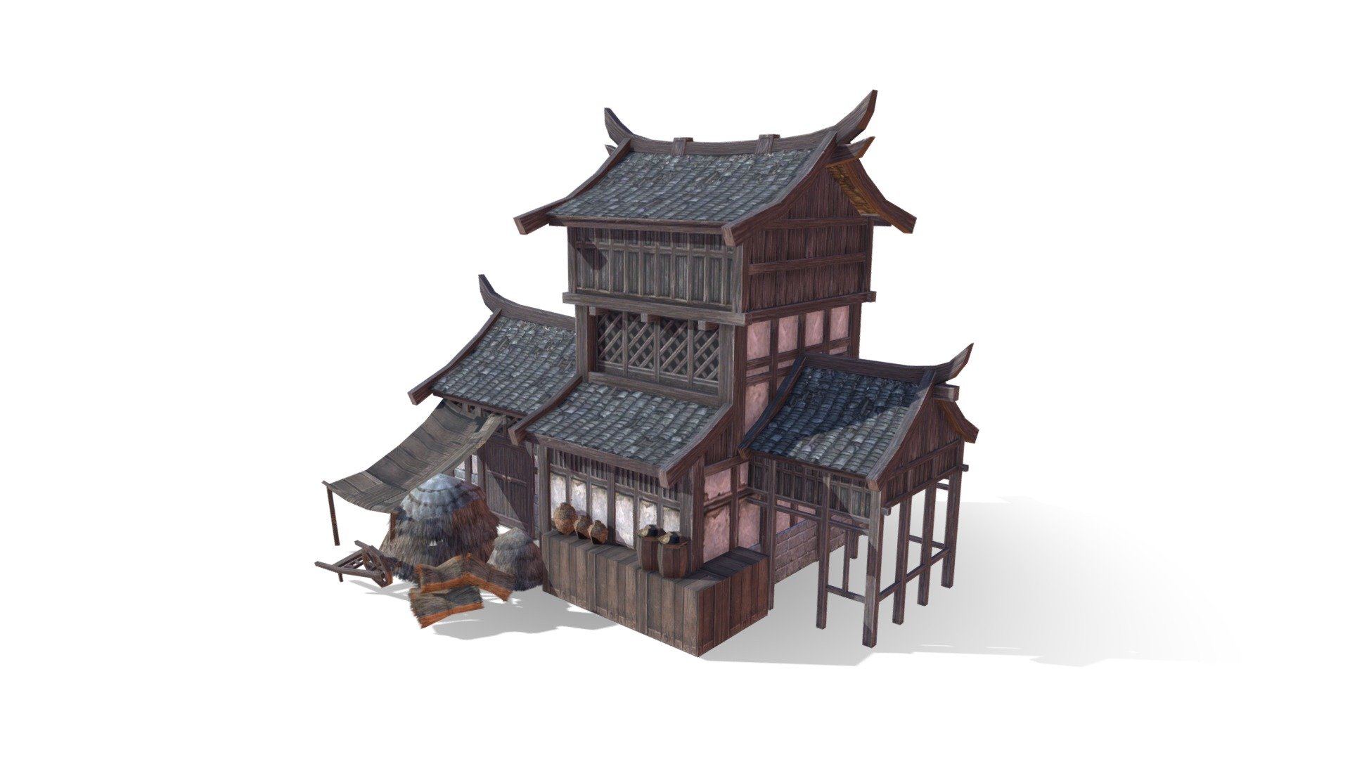 chinese house Download Free 3D model by noyou (zsm123