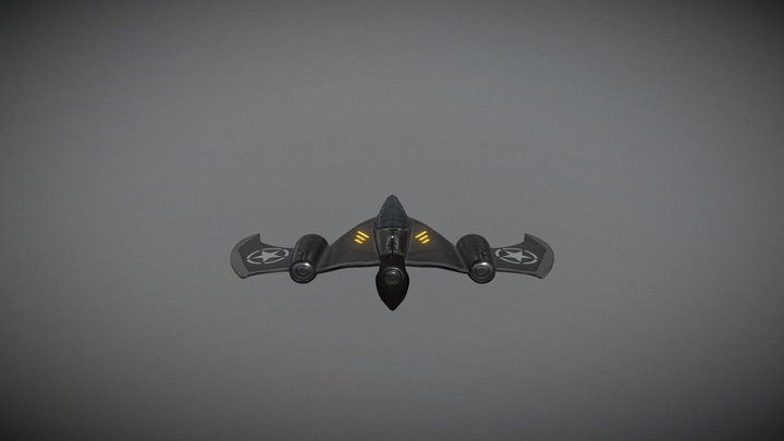 Black Spacejet RMV-801 3D Model