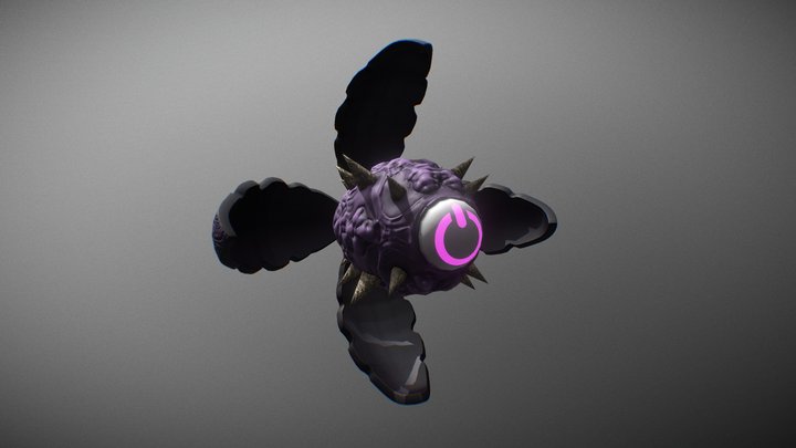 Beat Invaders - Simple alien enemy 3D Model