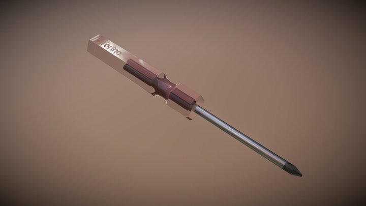 Red Screwdriver 3D Model