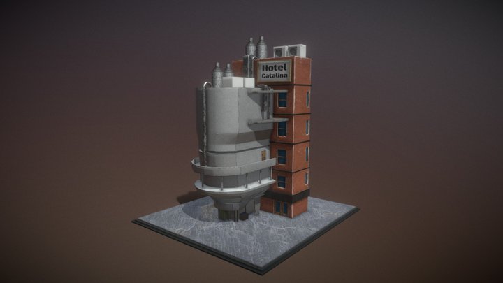 Hotel building concept 3D Model