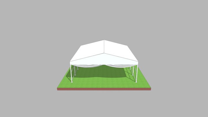 39ft x 41ft Premium High End Tent 3D Model